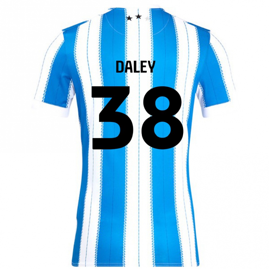 Niño Fútbol Camiseta Luke Daley #38 Azul Blanco 1ª Equipación 2024/25