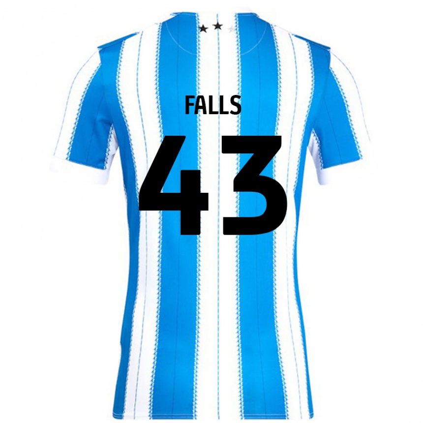 Niño Fútbol Camiseta Conor Falls #43 Azul Blanco 1ª Equipación 2024/25