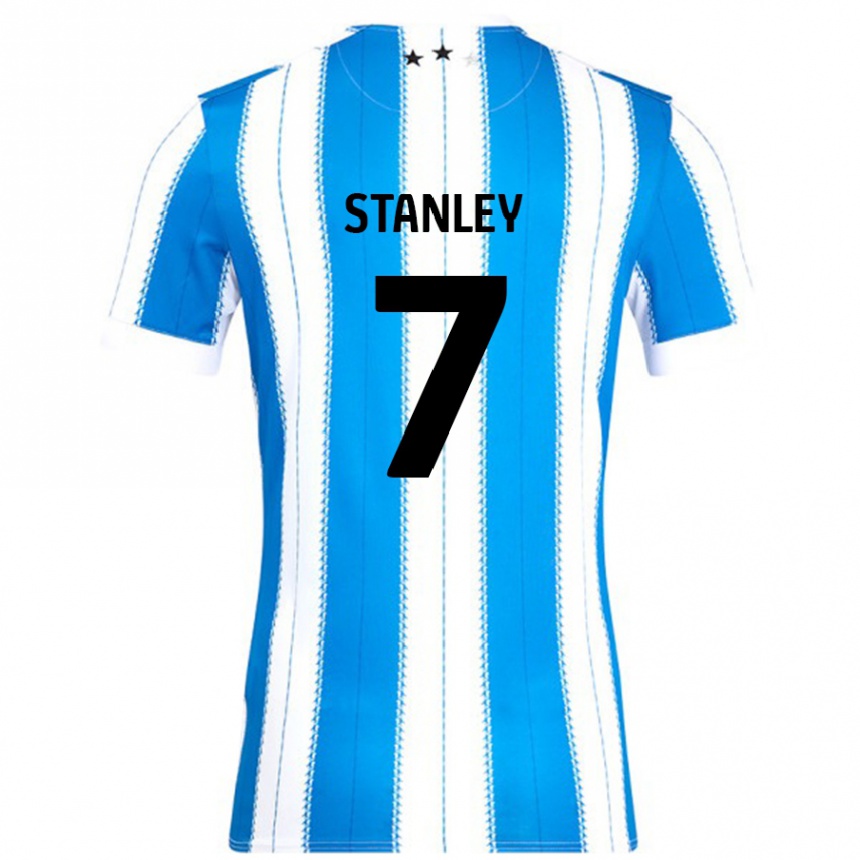 Niño Fútbol Camiseta Katie Stanley #7 Azul Blanco 1ª Equipación 2024/25