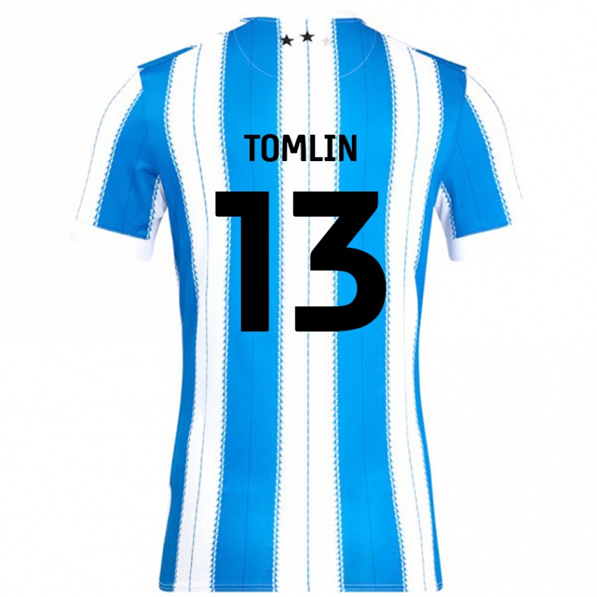 Niño Fútbol Camiseta Phoebe Tomlin #13 Azul Blanco 1ª Equipación 2024/25