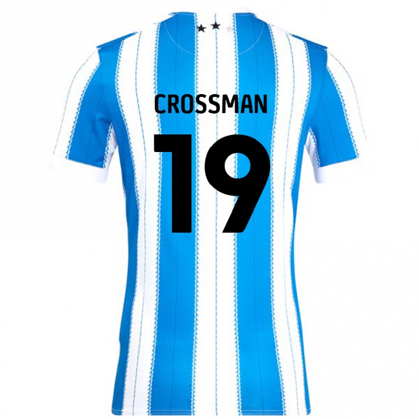 Niño Fútbol Camiseta Paige Crossman #19 Azul Blanco 1ª Equipación 2024/25