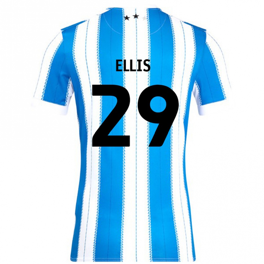 Niño Fútbol Camiseta Molly Ellis #29 Azul Blanco 1ª Equipación 2024/25