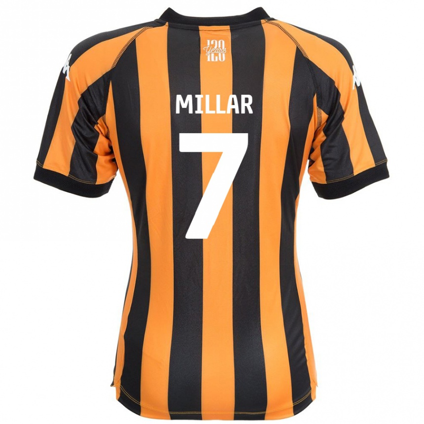 Niño Fútbol Camiseta Liam Millar #7 Negro Ámbar 1ª Equipación 2024/25