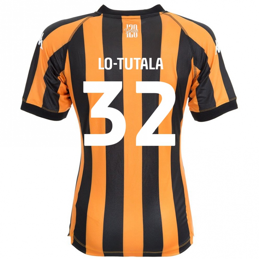 Niño Fútbol Camiseta Thimothée Lo-Tutala #32 Negro Ámbar 1ª Equipación 2024/25