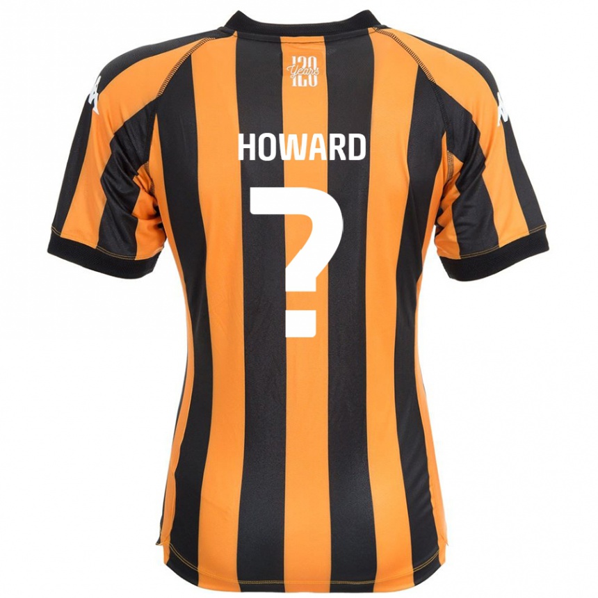 Niño Fútbol Camiseta Archie Howard #0 Negro Ámbar 1ª Equipación 2024/25