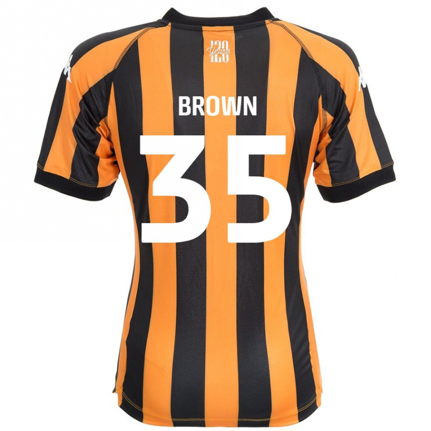 Niño Fútbol Camiseta Pharrell Brown #35 Negro Ámbar 1ª Equipación 2024/25