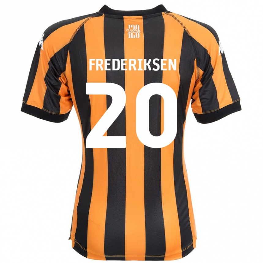 Niño Fútbol Camiseta Abbey Frederiksen #20 Negro Ámbar 1ª Equipación 2024/25