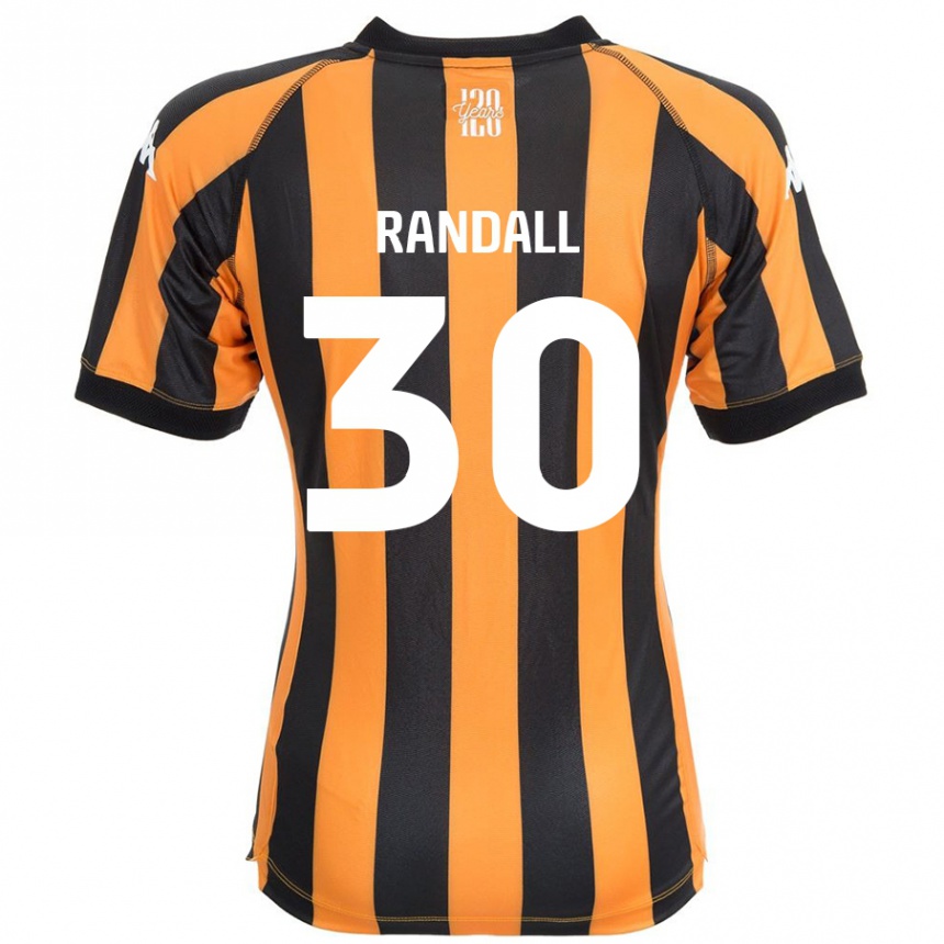 Niño Fútbol Camiseta Jennifer Randall #30 Negro Ámbar 1ª Equipación 2024/25