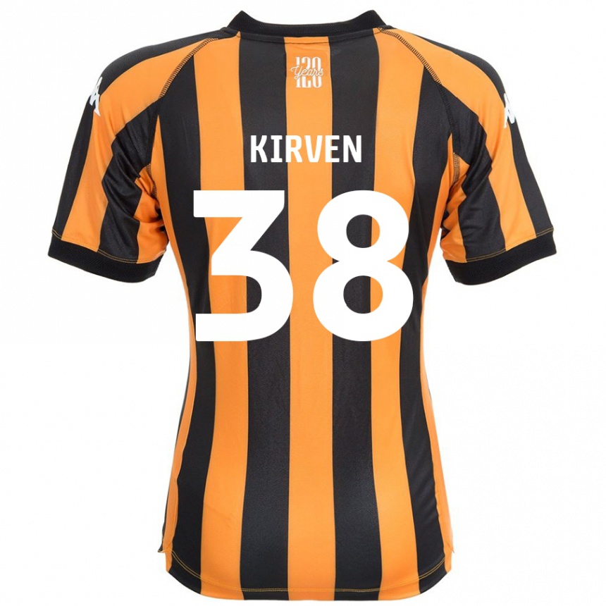 Niño Fútbol Camiseta Tess Kirven #38 Negro Ámbar 1ª Equipación 2024/25