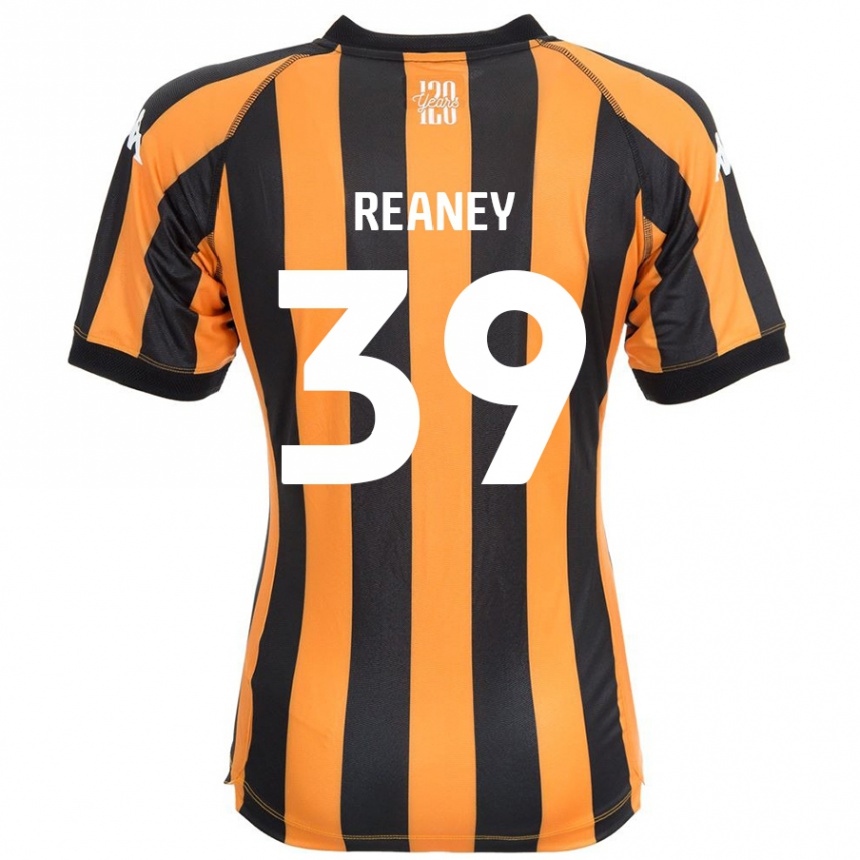 Niño Fútbol Camiseta Mollie Reaney #39 Negro Ámbar 1ª Equipación 2024/25