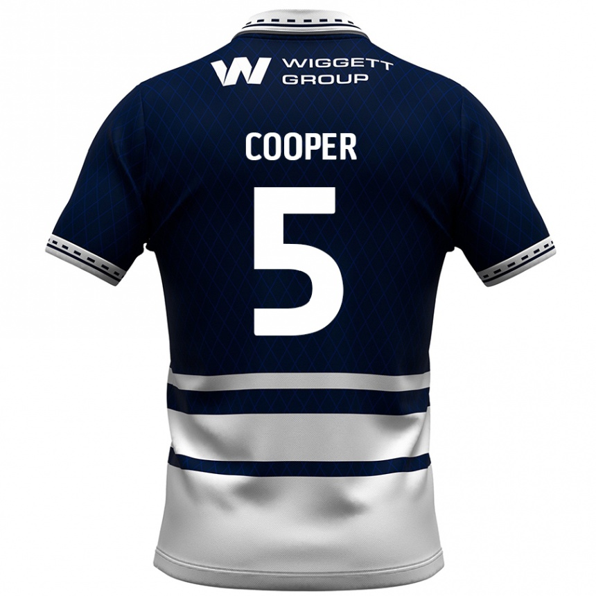 Niño Fútbol Camiseta Jake Cooper #5 Azul Marino Blanco 1ª Equipación 2024/25