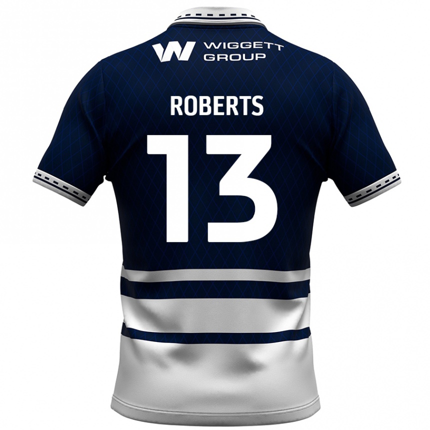 Niño Fútbol Camiseta Liam Roberts #13 Azul Marino Blanco 1ª Equipación 2024/25