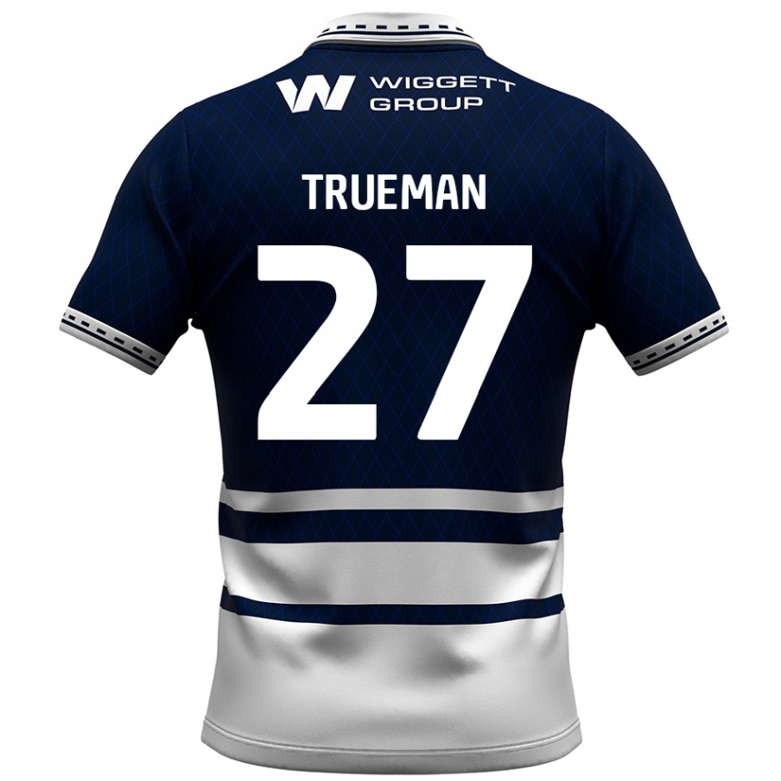 Niño Fútbol Camiseta Connal Trueman #27 Azul Marino Blanco 1ª Equipación 2024/25