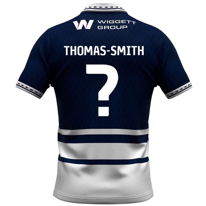 Niño Fútbol Camiseta Jaydon Thomas-Smith #0 Azul Marino Blanco 1ª Equipación 2024/25