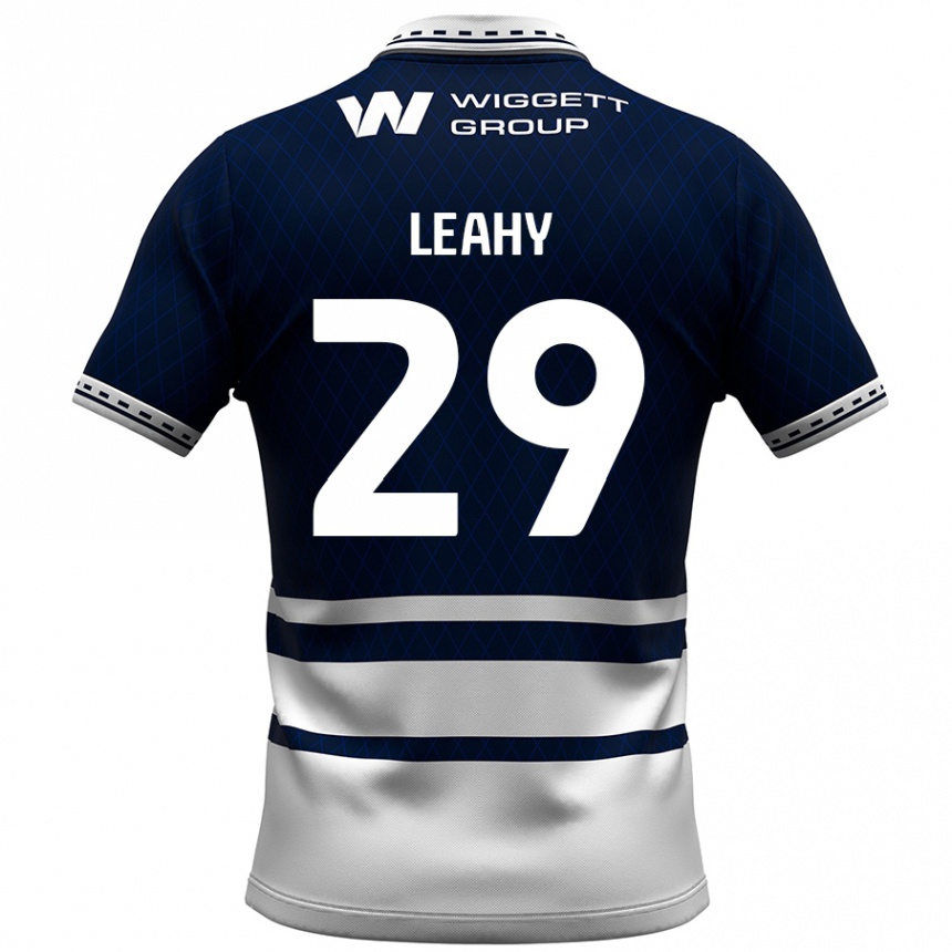 Niño Fútbol Camiseta Tom Leahy #29 Azul Marino Blanco 1ª Equipación 2024/25