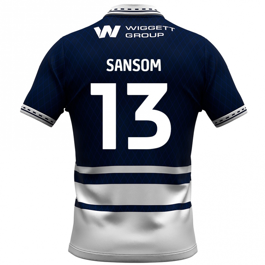 Niño Fútbol Camiseta Chloe Sansom #13 Azul Marino Blanco 1ª Equipación 2024/25