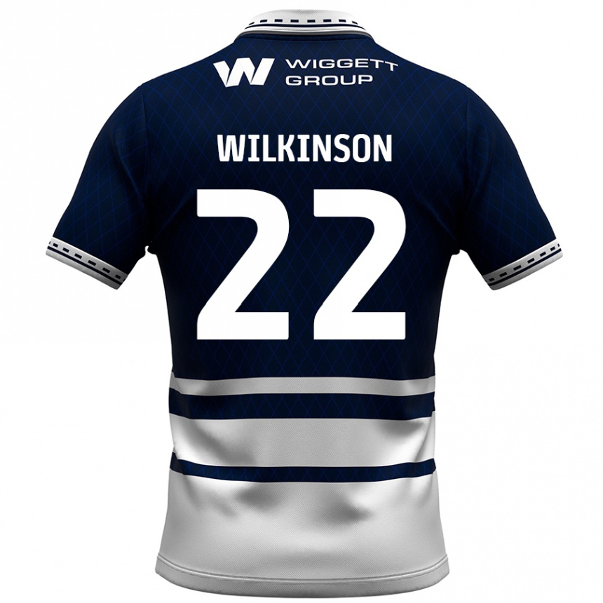 Niño Fútbol Camiseta Chloe Wilkinson #22 Azul Marino Blanco 1ª Equipación 2024/25