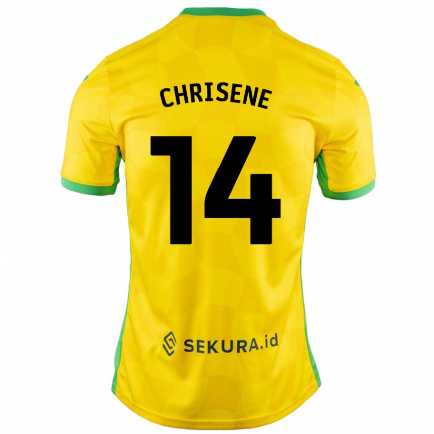 Niño Fútbol Camiseta Ben Chrisene #14 Amarillo Verde 1ª Equipación 2024/25