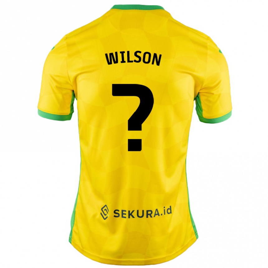 Niño Fútbol Camiseta Charlie Wilson #0 Amarillo Verde 1ª Equipación 2024/25