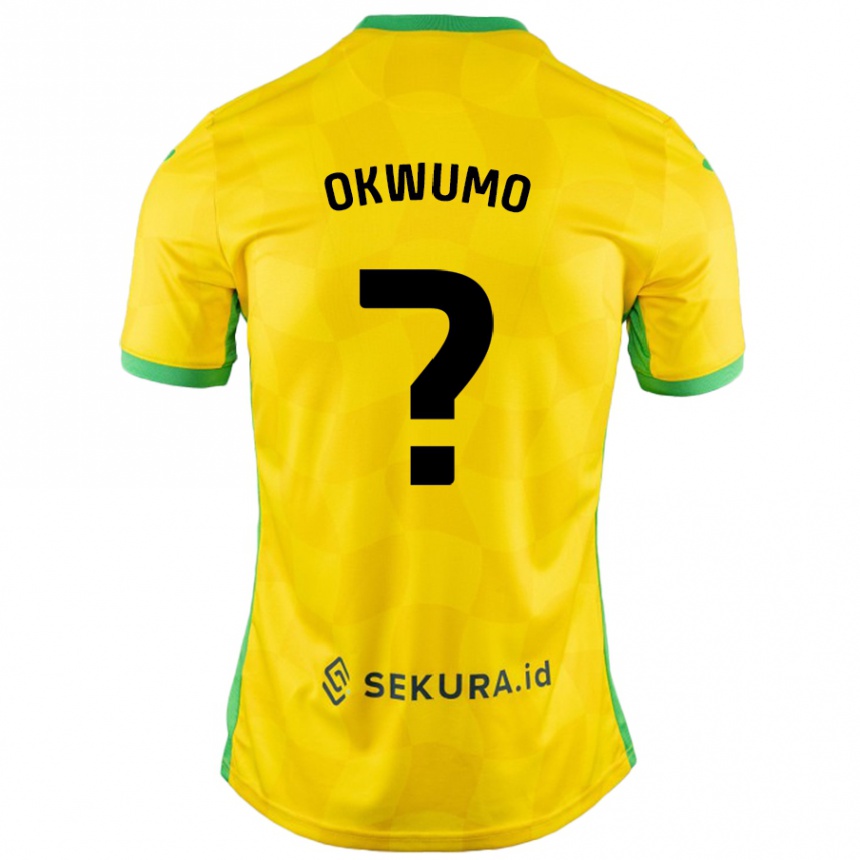 Niño Fútbol Camiseta Harmony Okwumo #0 Amarillo Verde 1ª Equipación 2024/25