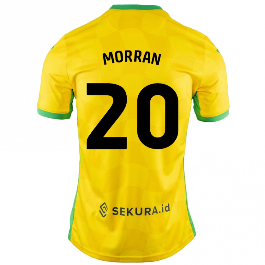 Niño Fútbol Camiseta Eloise Morran #20 Amarillo Verde 1ª Equipación 2024/25