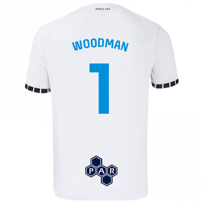 Niño Fútbol Camiseta Freddie Woodman #1 Blanco 1ª Equipación 2024/25