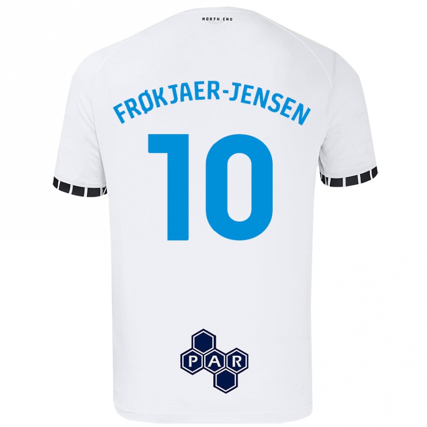 Niño Fútbol Camiseta Mads Frøkjaer-Jensen #10 Blanco 1ª Equipación 2024/25