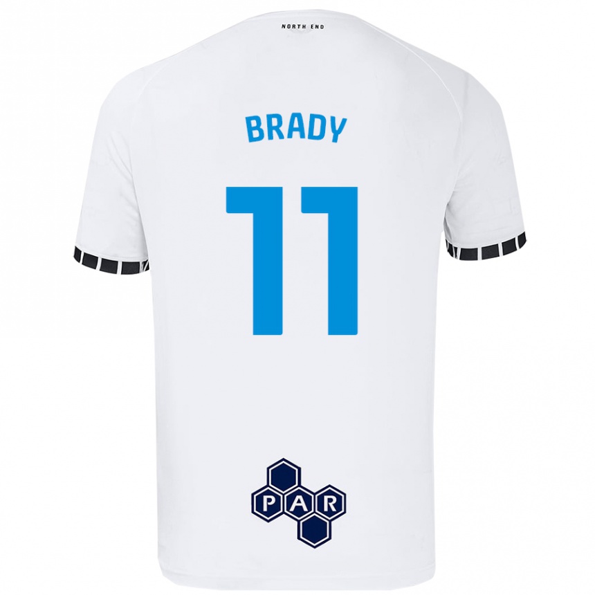 Niño Fútbol Camiseta Robbie Brady #11 Blanco 1ª Equipación 2024/25