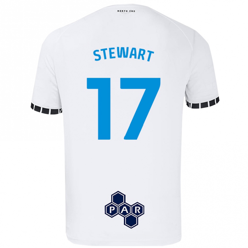 Niño Fútbol Camiseta Layton Stewart #17 Blanco 1ª Equipación 2024/25