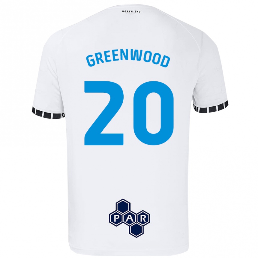 Niño Fútbol Camiseta Sam Greenwood #20 Blanco 1ª Equipación 2024/25