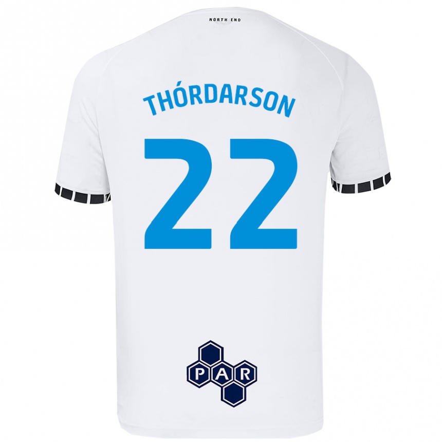 Niño Fútbol Camiseta Stefán Teitur Thórdarson #22 Blanco 1ª Equipación 2024/25