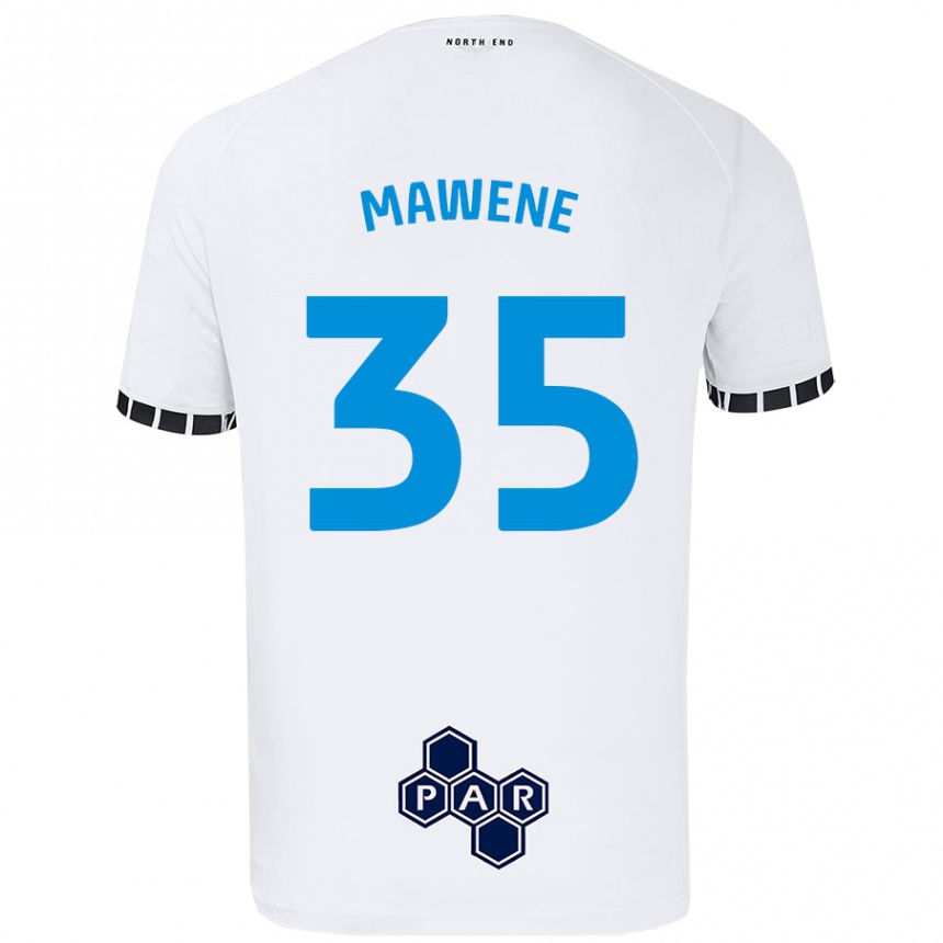 Niño Fútbol Camiseta Noah Mawene #35 Blanco 1ª Equipación 2024/25