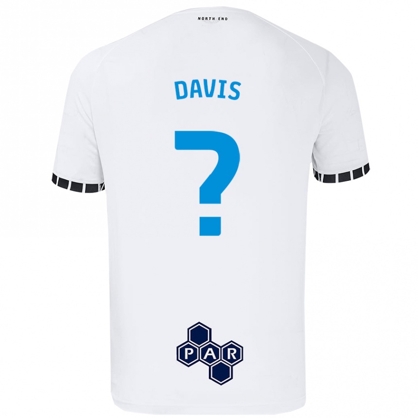 Niño Fútbol Camiseta Tommy Davis #0 Blanco 1ª Equipación 2024/25