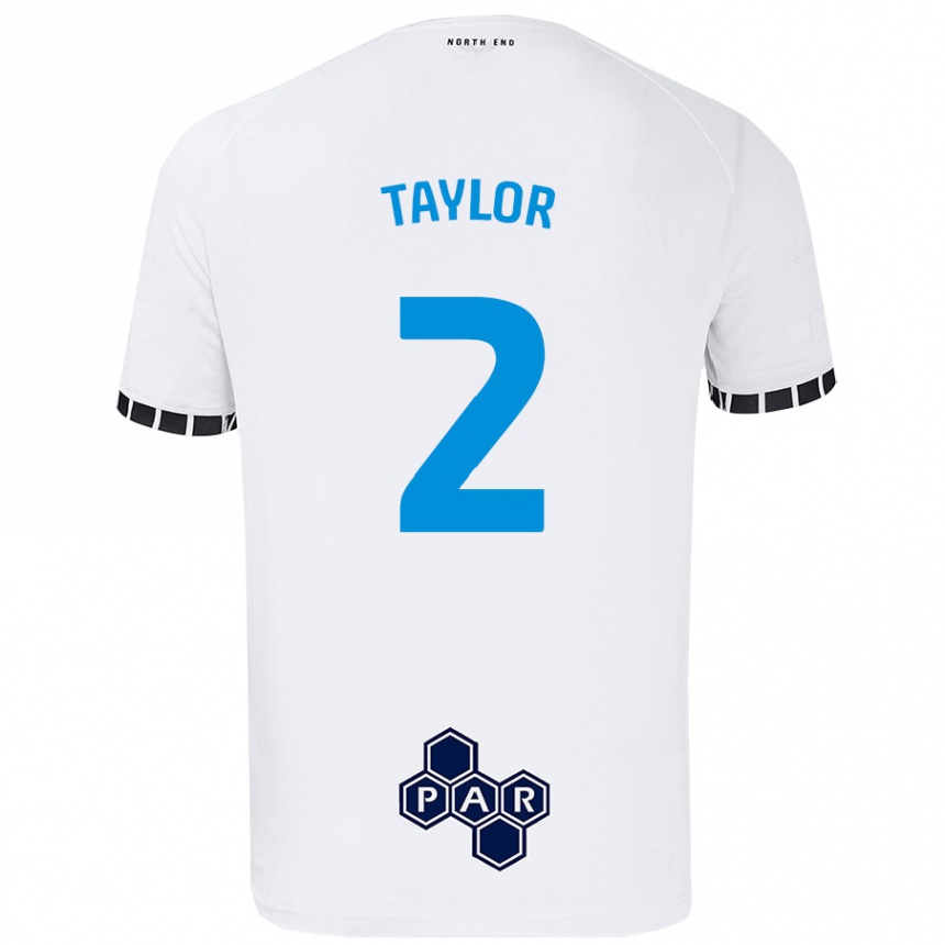 Niño Fútbol Camiseta Alex Taylor #2 Blanco 1ª Equipación 2024/25