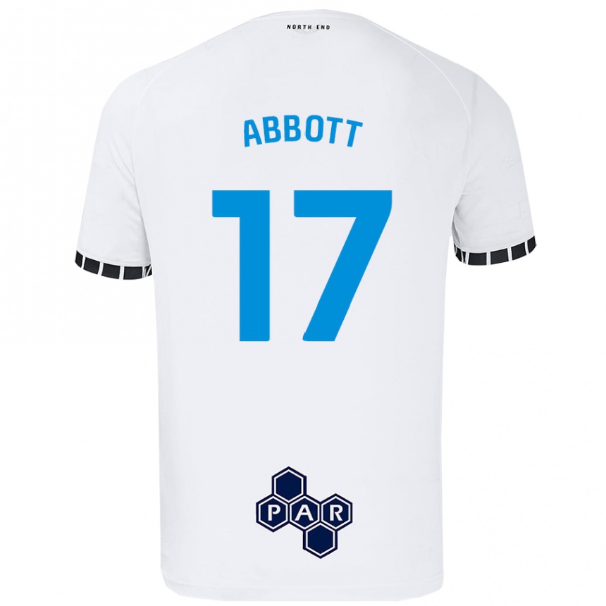 Niño Fútbol Camiseta Becky Abbott #17 Blanco 1ª Equipación 2024/25