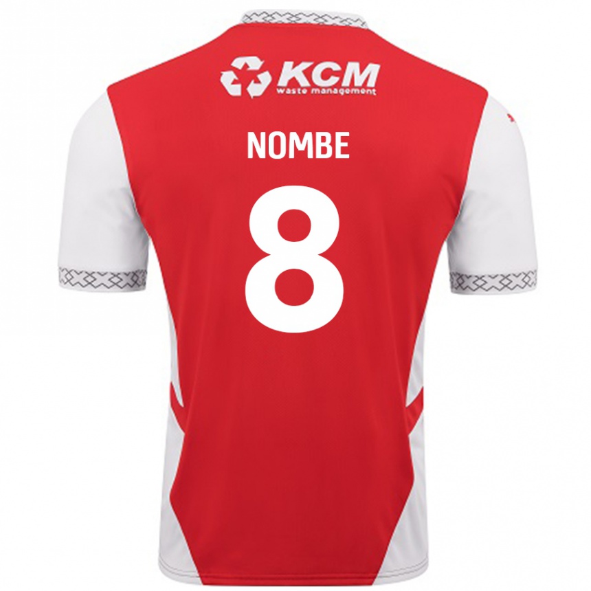 Niño Fútbol Camiseta Sam Nombe #8 Rojo Blanco 1ª Equipación 2024/25