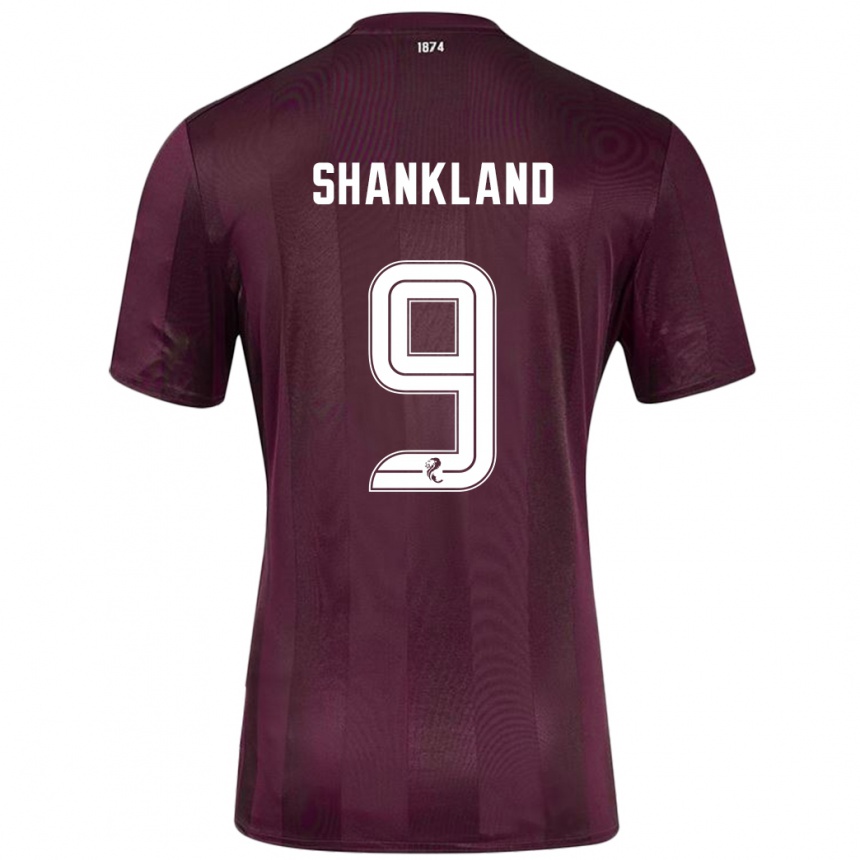 Niño Fútbol Camiseta Lawrence Shankland #9 Borgoña 1ª Equipación 2024/25