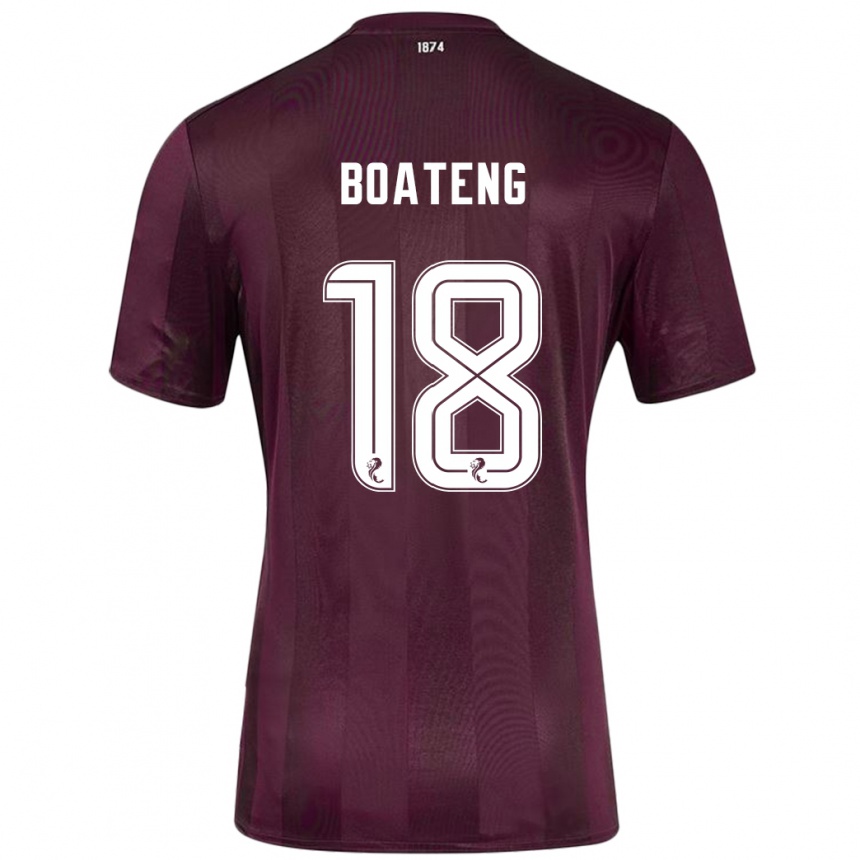 Niño Fútbol Camiseta Malachi Boateng #18 Borgoña 1ª Equipación 2024/25