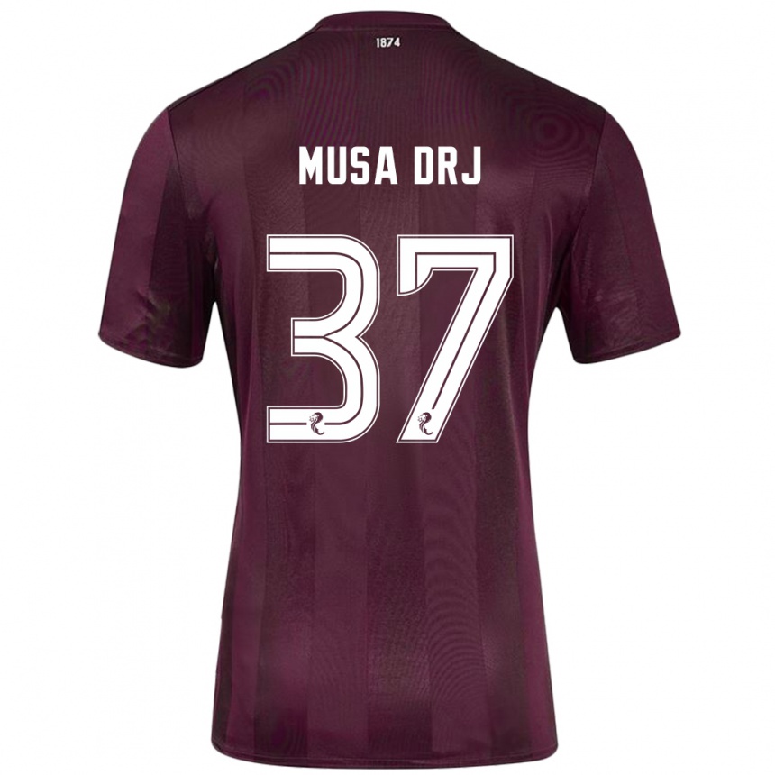 Niño Fútbol Camiseta Musa Drammeh #37 Borgoña 1ª Equipación 2024/25