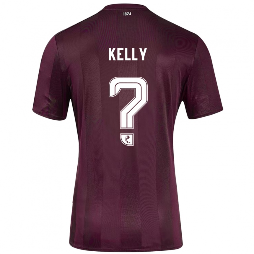 Niño Fútbol Camiseta Ryan Kelly #0 Borgoña 1ª Equipación 2024/25