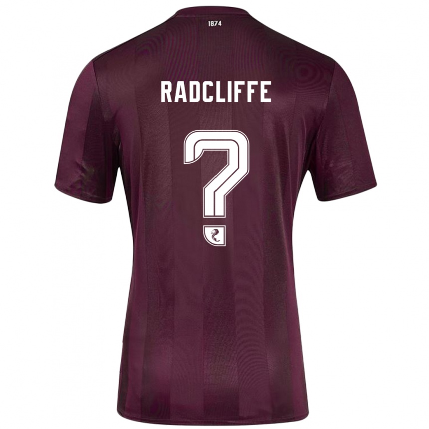 Niño Fútbol Camiseta Josh Radcliffe #0 Borgoña 1ª Equipación 2024/25