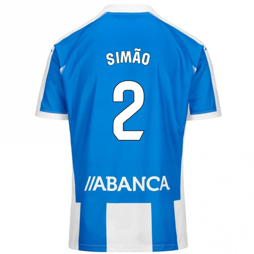 Niño Fútbol Camiseta Iano Simão #2 Azul Blanco 1ª Equipación 2024/25