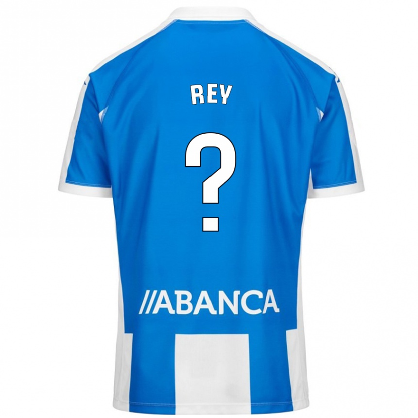 Niño Fútbol Camiseta José Rey #0 Azul Blanco 1ª Equipación 2024/25