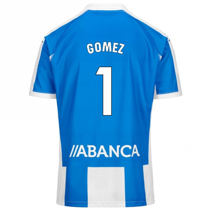 Niño Fútbol Camiseta Yohana Gómez #1 Azul Blanco 1ª Equipación 2024/25