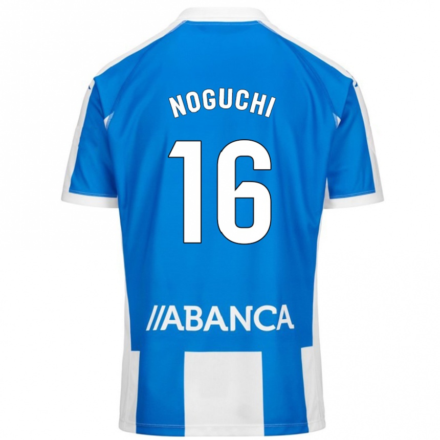 Niño Fútbol Camiseta Ayaka Noguchi #16 Azul Blanco 1ª Equipación 2024/25