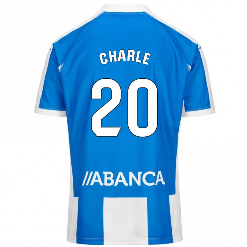 Niño Fútbol Camiseta Marta Charle #20 Azul Blanco 1ª Equipación 2024/25