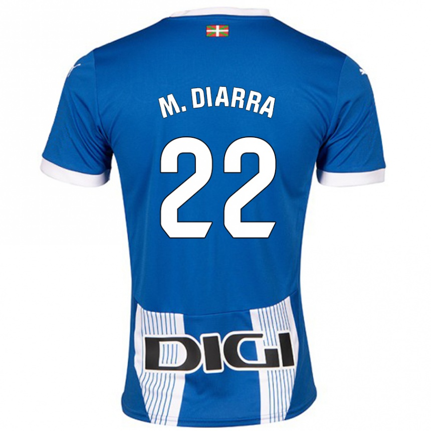 Niño Fútbol Camiseta Moussa Diarra #22 Azul 1ª Equipación 2024/25