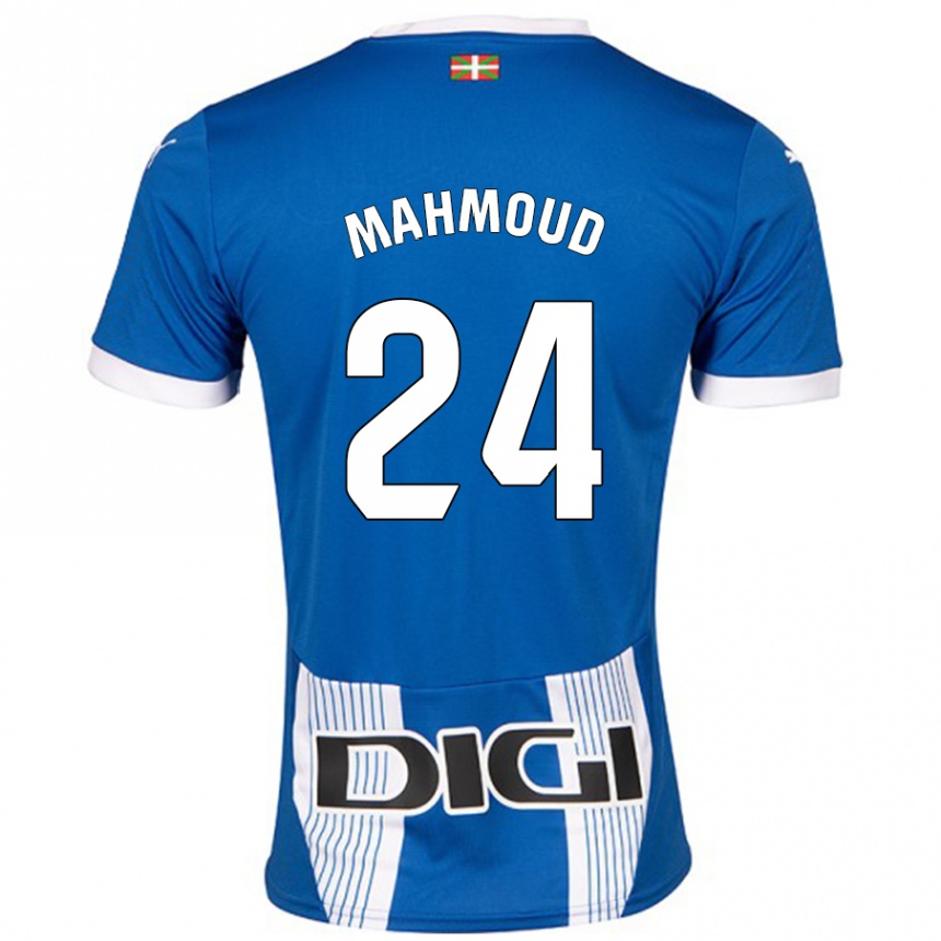 Niño Fútbol Camiseta Abdallahi Mahmoud #24 Azul 1ª Equipación 2024/25