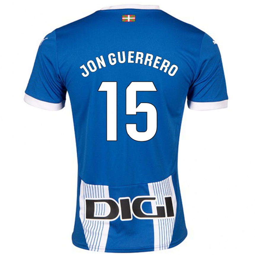 Niño Fútbol Camiseta Julen Jon Guerrero #15 Azul 1ª Equipación 2024/25