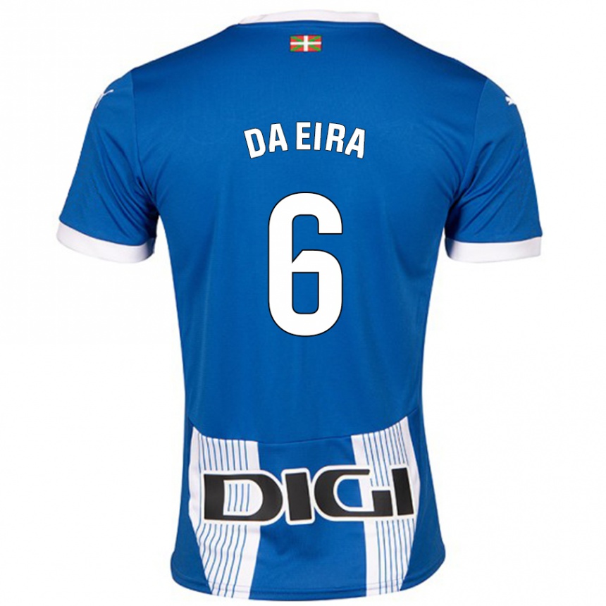 Niño Fútbol Camiseta Stefanie Da Eira #6 Azul 1ª Equipación 2024/25